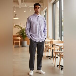 Charles Tyrwhitt Lavender Plaid Shirt🌴